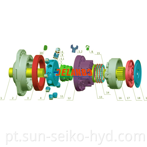  internal curved piston hydraulic motors